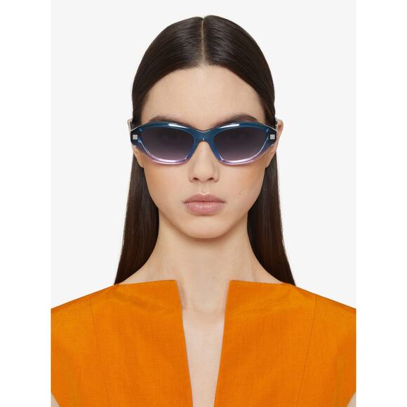 Givenchy GV Day 55MM Cat-Eye Sunglasses – Blue Blue Gradient - Picture 1 of 12